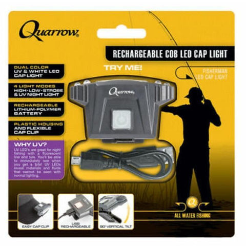 Quarrow LED USB Rechargeable Cap Light - PuroPincheCast&Blast Outfitters