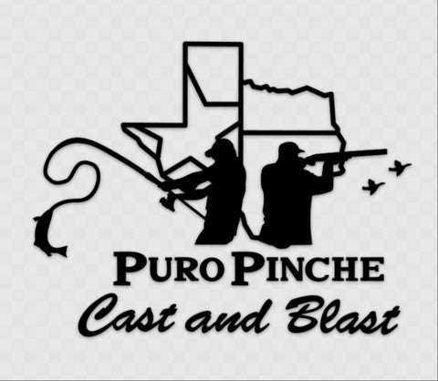 PuroPinche Vinyl Transfer Decal Black - PuroPincheCast&Blast Outfitters