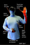 FishHide SportsWear ORIGINAL(With ORANGE) - EARLY DAWN Technical Shirt - PuroPincheCast&Blast Outfitters