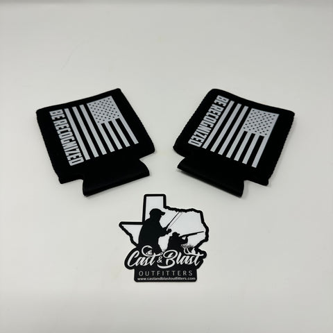 Be Recognized Standard Koozie- BLK